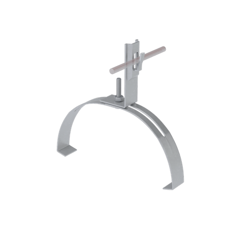 Держатель зажимной для фигурного конька прутка 5-8мм. Гальваническое цинкование - DFKZ-D5-8 КМ-Профиль MA0429