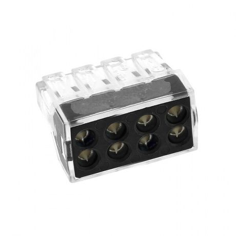 Строительно-монтажная клемма СМК 773-108 8 отверстий 1,0-2,5мм2 (4шт.) EKF PROxima | plc-smk-108r