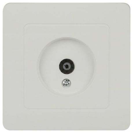 Розетка телевизионная одиночная TV СП Style 7-301-01 IP20 бел. Intro Б0060647 ЭРА