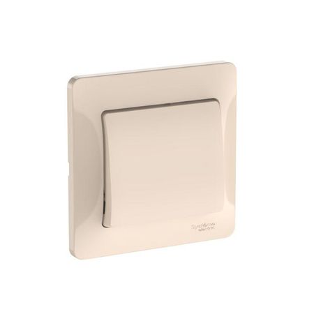 Выключатель 1-кл. Glossa (сх. 1) 10AX быстрозажим. клем. в сборе беж. SE GSL000212S APC