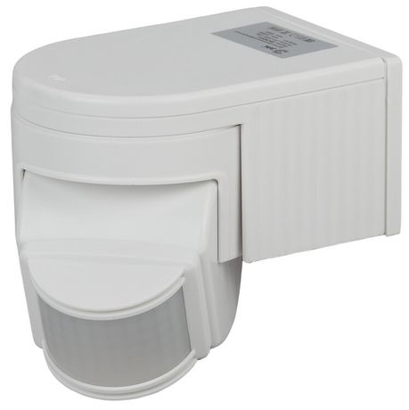 Датчик движения MD 012 белый, макс. нагрузка 1100Вт, угол обзора 180град., дальность 12м, IP44 ( | Б0043789 ЭРА