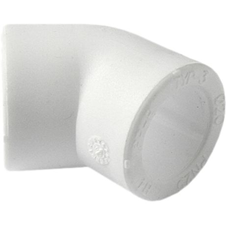 Угольник 20 мм 45 град., полипропиленовый PPR, белый - PA13508P PRO AQUA