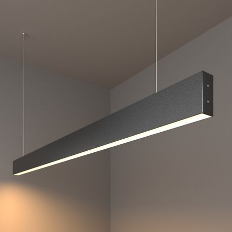 Светильник светодиодный подвесной линейный односторонний 128см 25W 3000K черная шагрень (101-200-30-128) | a042951 Elektrostandard