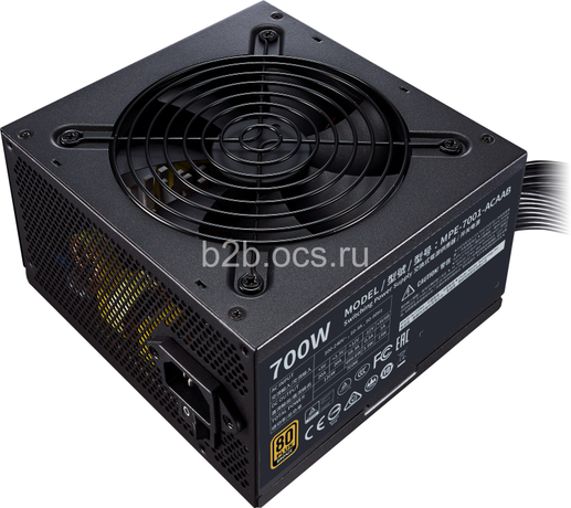 Блок питания MPE-7001-ACAAB-EU Power Supply MWE Bronze 700Вт ATX 120мм 8xSATA 4xPCI-E(6+2) APFC 80+ COOLER MASTER 1000525129