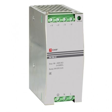 Блок питания 24В DR-75W-24 EKF PROxima |