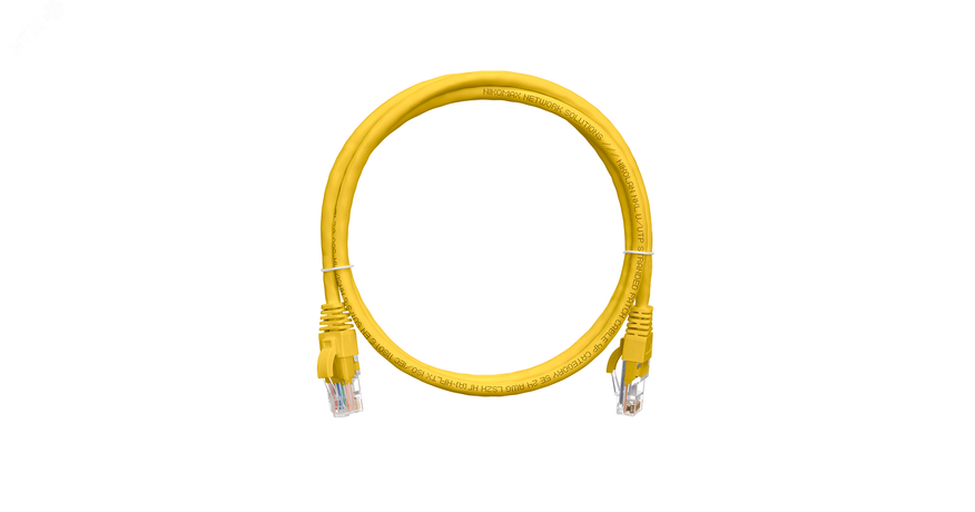 Патч-корд U/UTP 4 пары Cat 5e 2хRJ45/8P8C T568B 7х0205мм PVC желтый 015м - NMC-PC4UD55B-001-YL NIKOMAX ЭКО46955