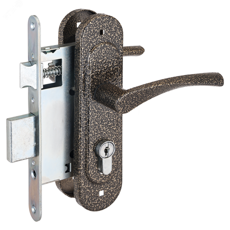 Замок врезной Птимаш ЗВ4-307 бронза с/руч - 9673 ПТК