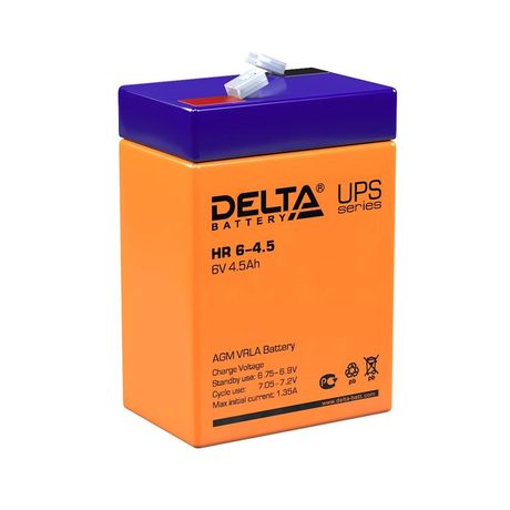 Аккумулятор DELTA HR 6В/4.5 А/ч - 6-4.5