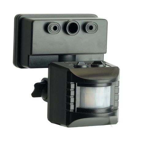 Датчик движения ИК настенный 1200w 120 гр. 10м IP44 черный FERON 51517