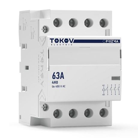 Контактор модульный 54мм 63А 230В АС 4НО PRIZMA TOKOV ELECTRIC TKE-PZ-MC-3-63-230-40 TOKOV ELECTRIC арт. TKE-PZ-MC-3-63-230-40