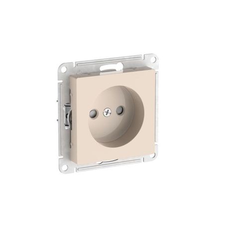 Розетка AtlasDesign 16А без заземл. защ. шторки быстрозажим. клем. механизм беж. SE ATN000249S APC