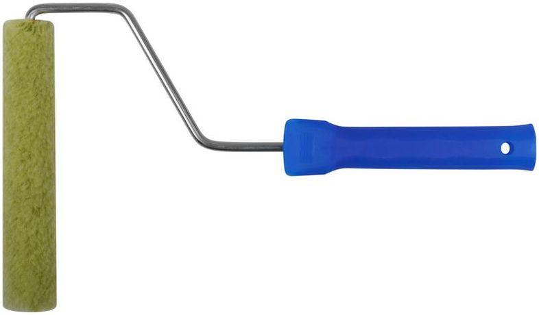 Валик полиакриловый ''мини'' зеленый, диаметр 15/35 мм, ворс 10 длина ручки 400 150 мм - 02694 РОС