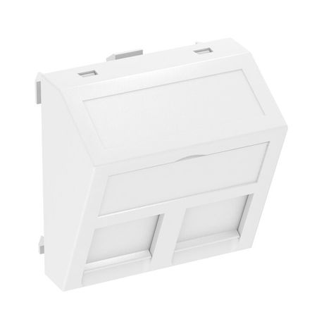Корпус компьютерной розетки Modul45 тип C (наклонный) 45x45 мм (белый) (DTS-2C RW1) | 6119250 OBO Bettermann