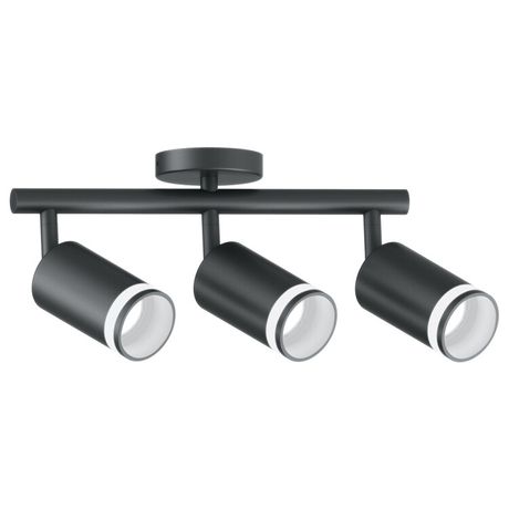 Светильник ДБО 3хGU10 без ламп наклонный черный - 41491 FERON ML233