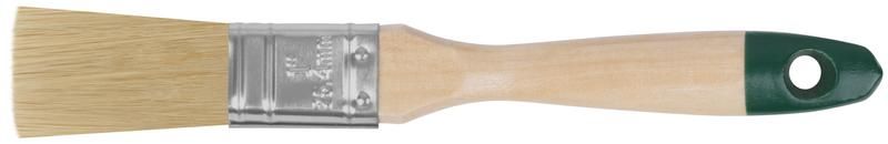 Кисть флейцевая ''Хард'', натуральная светлая щетина, деревянная ручка 1'' (25 мм) - 01073 РОС