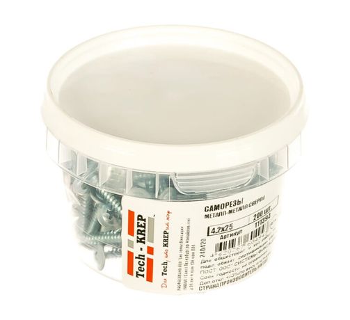 Саморез ШСММ св. 4,2х25 (200 шт) - ведро малое ( 0,406 кг) | 111394 Tech-KREP