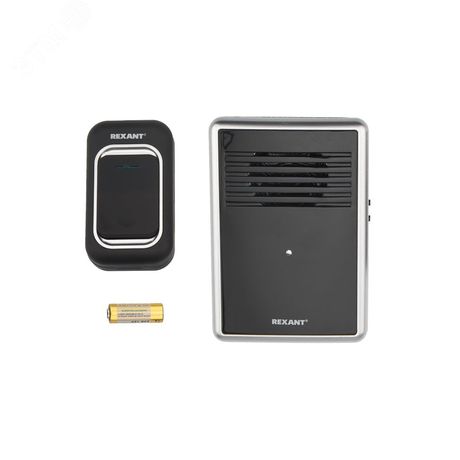 Звонок беспроводной c цифровым кодированием, влагозащищенной кнопкой IP44 и регулировкой громкости RX-30 REXANT |73-0015 | MEET 73-0015