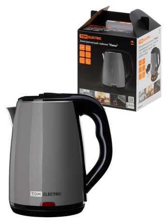 Электрический чайник "Ника", нержавеющая сталь / пластик, 1,8 л, 1800 Вт, серый, | SQ4001-0008 TDM