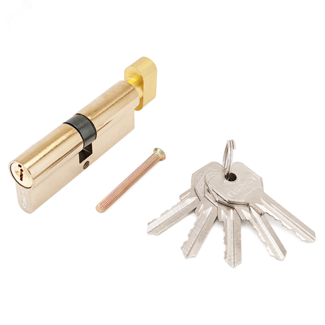 Механизм цилиндровый для врезных замков, Стандарт Z.I.80В-5K (35Bx10x35) BP золото (латунь) - 11116 ПТК