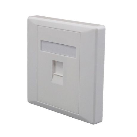 Панель лицевая 1 порт (80х80 Keystone шторка) (DIY упак.) - 10-0333-1 Net.on