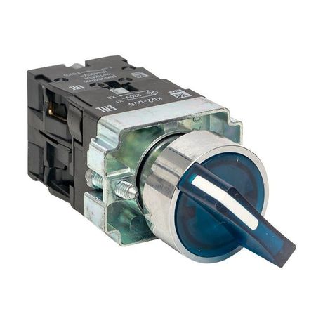 Переключатель BD21 2P c синей подстветкой 24В NO PROxima | xb2-bk21-b-24 EKF