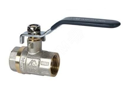 Кран шаровой ВВ 2 ручка никелированный - 01148 AQUALINK