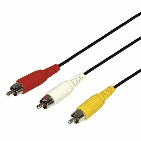 Кабель 3 RCA - RCA, длина 5 метров, черный, 17-0205, MEET