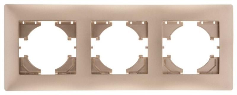 Рамка 3-местн. Bravo шампань GUSI С1030-027