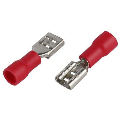 Разъем плоский ЭРА NO-225-124 РпИм 1.25-5.0-0.8 изолированный «розетка» (упаковка 50 штук) | Б0063369