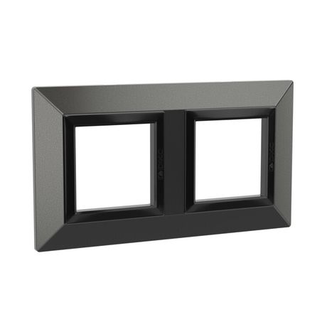 Рамка из металла, "Avanti", графитовая, 4 модуля | 4407854 DKC ДКС