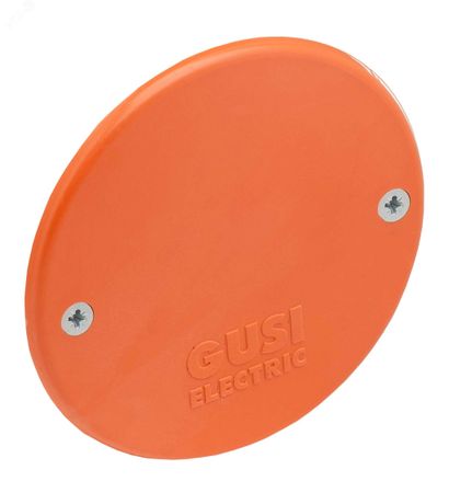 Крышка подрозетника (оранжевый), D-75, оранжевый, негорючая, ПВ-0 - С3А4 Нг Евро GUSI