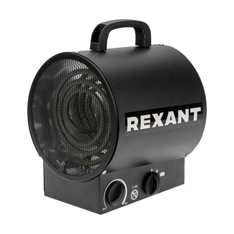 Пушка тепловая электрическая, круглая, прямоугольная подставка, ТЭН, 2кВт | 60-0036 REXANT MEET