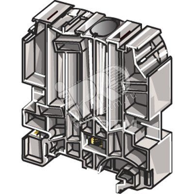 Фиксатор торцевой BADH для рейки DIN3 - 1SNA116900R2700 Тайко Электро (ОУЭО)