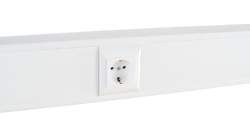 Суппорт с рамкой 1 пост (45х45) на профиль для кабель-канала 100х50 | 100012S SPL