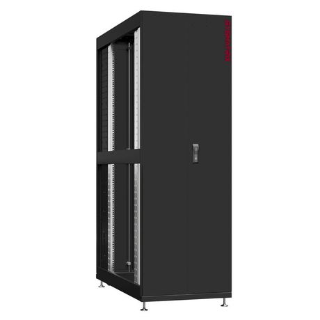 Шкаф серверный 42U 600х1200 передняя дверь: двустворчатая глухой металл IP51. задняя боковые панели: без. цвет: черный RAL9005 - NS 6242.9550 SYSMATRIX
