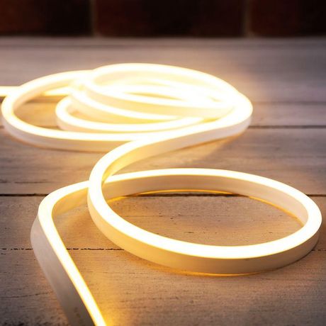 Гибкий неон SMD 8х16 мм односторонний теплый белый 120LED/м 10м с комплектом подключения IP65 набор - 131-004 NEON-NIGHT