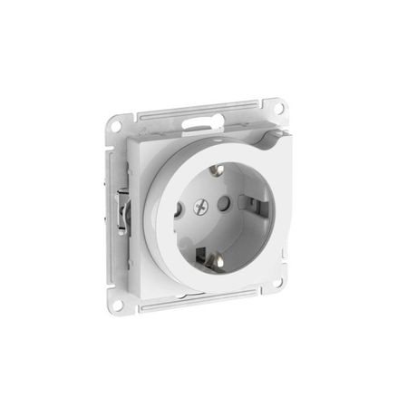Розетка AtlasDesign 16А с заземл. защ. шторки выталк. быстрозажим. клем. механизм бел. SE ATN000147S APC