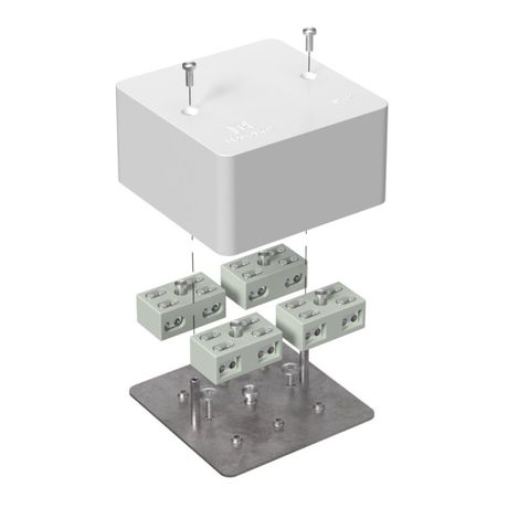 Коробка огнестойкая распределительная для кабель-канала 40-0460-FR6.0-4-8-Р Е15-Е60 85х85х45 IP42 разветвительная| | Промрукав Строитель