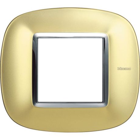 Рамка 2-м Axolute овальная матовое золото Leg BTC HB4802OSN Legrand