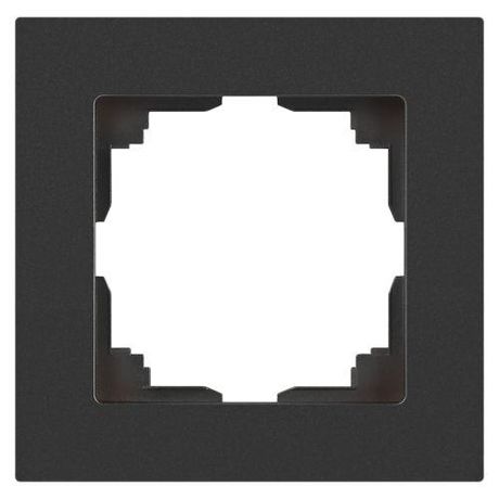 Рамка для розеток и выключателей Intro Accent 6-501-07 на 1 пост, СУ, графит | Б0063756 ЭРА