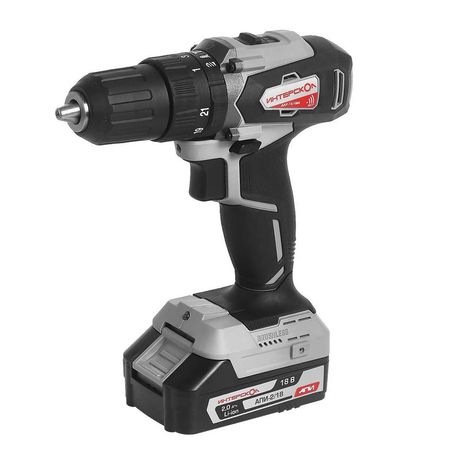 Шуруповерт ударный аккумуляторный бесщеточный ДАУ-13/18ВК 45 бесщеточная удар. аккум. дрель-шуруп. Li-ion АПИ (кейс, 2 2Ач, ЗУ), - 573.2.2.70 Интерскол