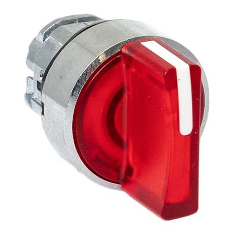 Исполнительный механизм переключателя ХB4 красный на 3 положения возвратный без фиксации, с подсветкой короткой ручкой IP65 - XB4BD3L-R-65 EKF