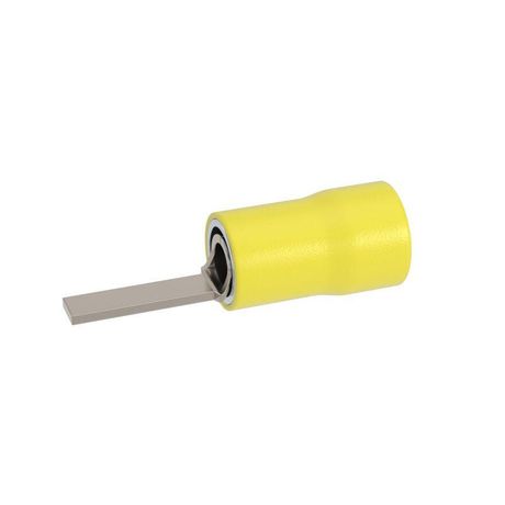 Наконечник со штифтом плоского сечения 3x10, изолированный фланец, для кабеля сечением до 6.0кв.мм - IFP-6.0-10 ДКС