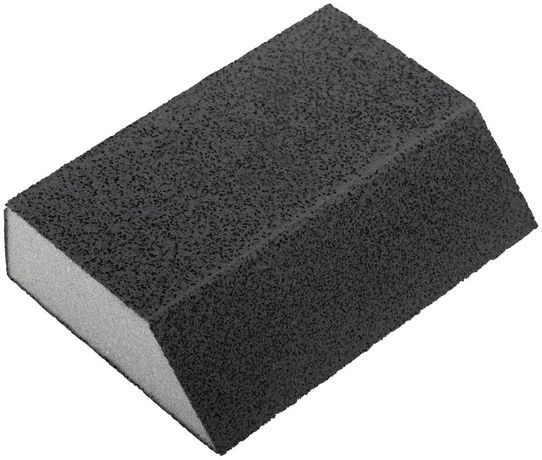 Губка шлифовальная угловая, алюминий-оксидная, 100х70х25 мм, средняя жесткость Р 360 - 38376 РОС