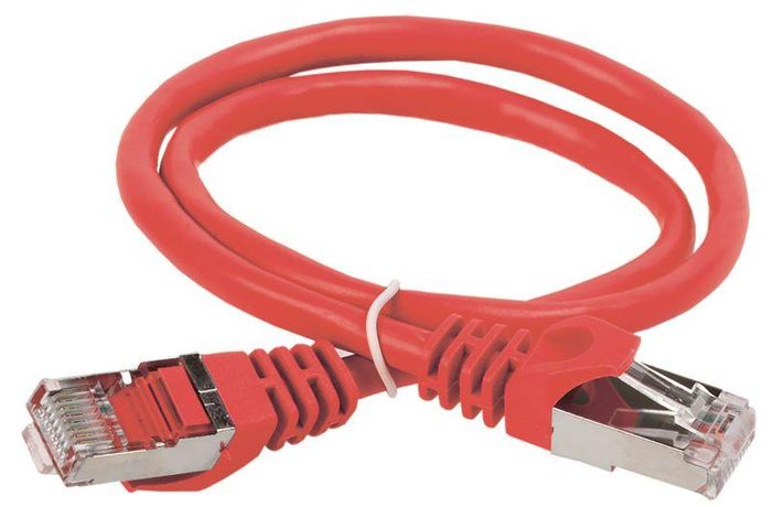 Коммутационный шнур кат. 5Е FTP LSZH 0,5м красный | PC04-C5EFL-05M ITK IEK