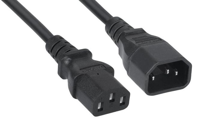 Кабель питания монитор-компьютер IEC 320 C13-IEC C14 (3х1.0) PC-189-VDE-1.0-3M 3м Cabeus 10811c