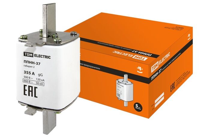 Предохранитель ППНН-37 габ.2, 355А | SQ0713-0032 TDM