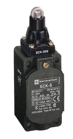 Выключатель конц. стальной ролик-плунжер двухполярный H3+HО М20х1.5 SchE XCKS102H29 APC