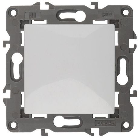 Кнопка 10АХ-250В Elegance бел. 14-1111-01 ЭРА Б0047862
