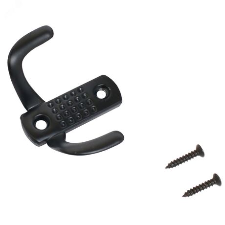 Крючок вешалка Стандарт 212 B BL матовый черный ЕВРОПАКЕТ - 14617 ПТК